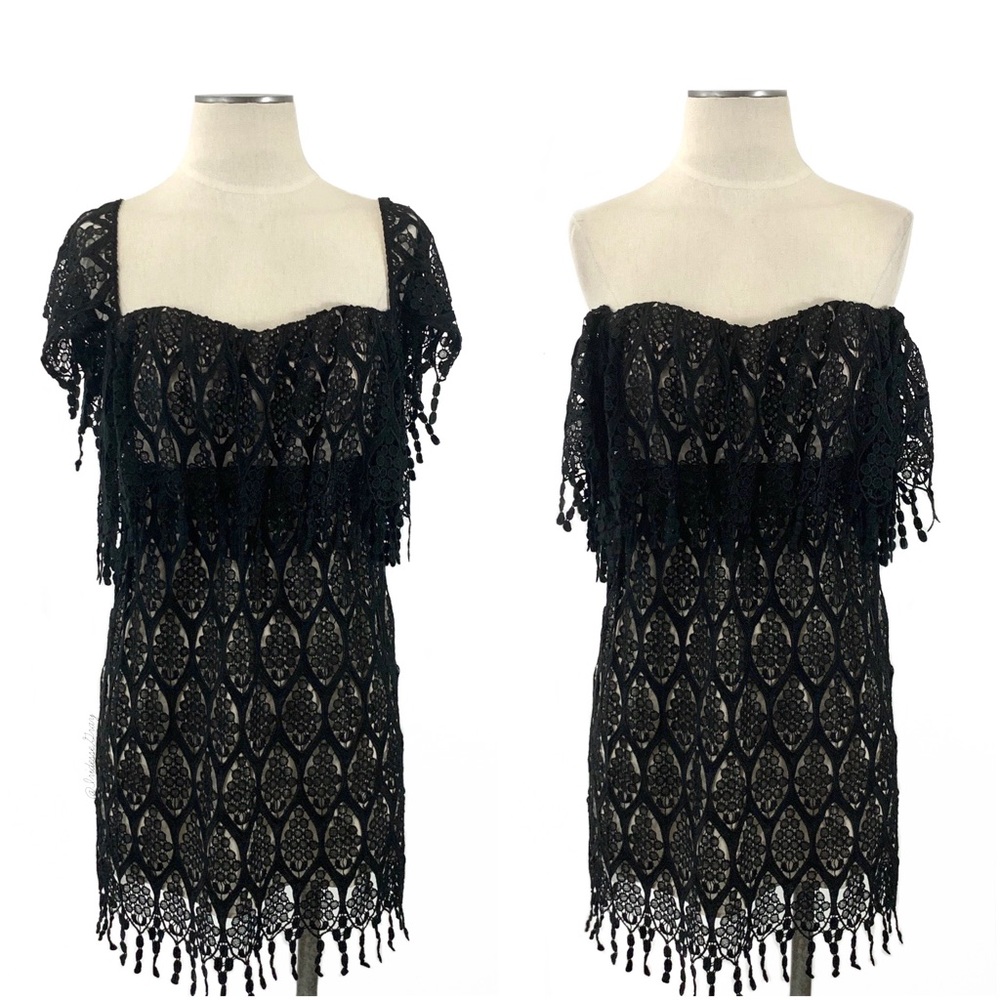 Stone Cold Fox- Iowa Black Lace Dress Size M/L